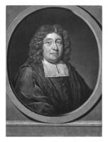 Portrait of Bernardus Homoet, Pieter Schenk I, 1670 - 1713 photo