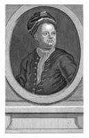 retrato de Ricardo acero, wouter jongman, 1712 - 1744 foto
