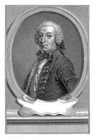 Portrait of Paul Desforges-Maillard, Pieter Tanje, 1756 photo