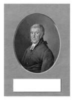 Portrait of Johan Wilhelm Statius Muller, Dirk Sluyter, after Hendrik Willem Caspari, in or after 1819 photo