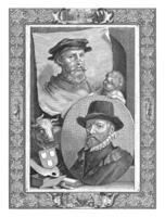 Portraits of Dirck and Wouter Pietersz. Crabeth, Jacob Houbraken, 1729 photo