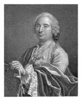 retrato de el pintor pietro rotatorio, Giuseppe camerata yo, después pietro rotatorio, 1728 - 1803 foto