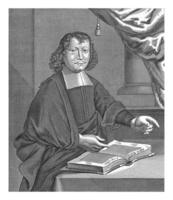 Portrait of the Amsterdam preacher Gijsbertus Oostrom, Pieter Sane attributed to, 1670 - 1726 photo