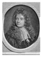 Portrait of Steven Blankaart, Gilliam van der Gouwen, after David van der Plas, 1670 - c. 1740 photo