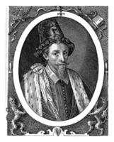 Portrait of James I, Crispijn van de Passe I, 1604 photo