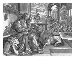 evangelista lucas, johannes wierix, después maerten Delaware vos, 1559 - 1584 foto