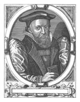 Portrait of George Abbot, Theodor de Bry possibly, after Jean Jacques Boissard, 1669 photo