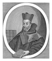 Portrait of Libert Froidmont, Quirin Boel, after anonymous, 1654 photo