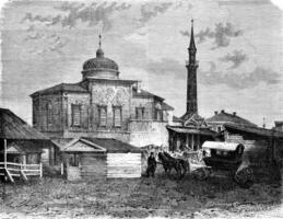 Bakhchisaray, vintage engraving. photo