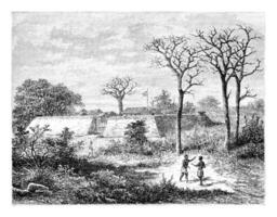 Caconda in Angola, Southern Africa, vintage engraving photo
