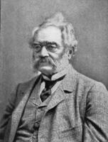 Werner Siemens, vintage engraving. photo