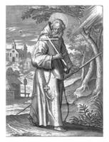 Saint Francis of Paola, Adriaen Collaert, 1608 photo