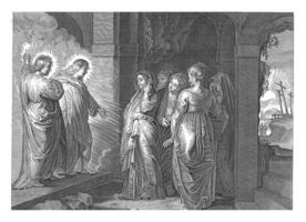 Women at the Empty Tomb, anonymous, after Lucas Vorsterman I, after Peter Paul Rubens, 1630 - 1702 photo