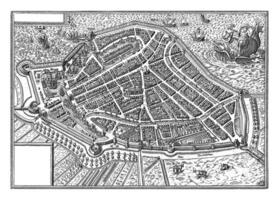 Map of Hoorn, Paulus van Wtewael, 1596 photo