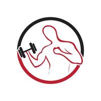 fitness logo and symbol vector