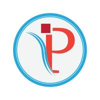 graphic vector illustration of letter P logo and symbol perfect for shop branding,business,etc, on gray background