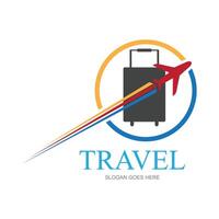 Vector logo design template for airline, airline ticket, travel agency