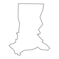 Imatong State map, administrative division of South Sudan. Vector illustration.