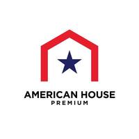 american star home house logo icon design vector