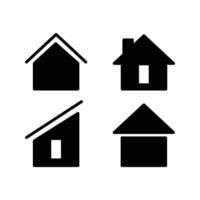 House home Icon set logo line design vector