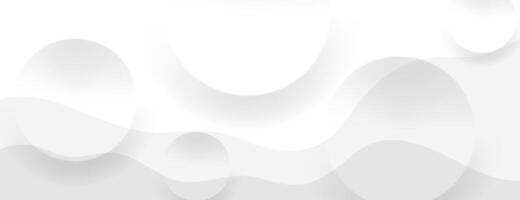 abstract white banner background with circle texture composition. vector illustration