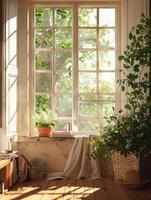 Fresh Air and Sunshine through Open Windows, Spring Cleaning Theme photo