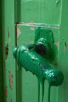 AI generated Slippery Handshake, Vaseline-Coated Door Handle, Playful April Fool's Prank photo