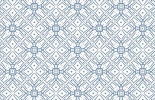 Blue lines on a white background fabric pattern vector