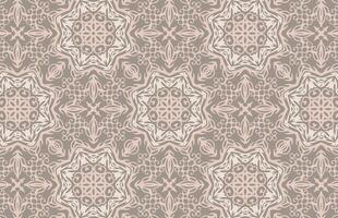 Royal floral brown design pattern vector