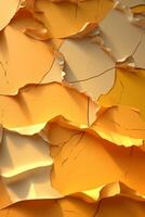 AI generated Close Up of Colorful Leaves Adorning a Wall photo