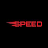 SPEED word moving icon design vector