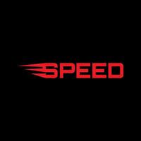 SPEED word moving icon design vector