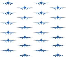 fly aero plane pattern background vector