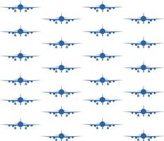 fly aero plane pattern background vector