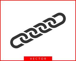 icono de vector de enlace de cadena. diseño plano del elemento chainlet. símbolo de conexión de concepto aislado sobre fondo blanco.