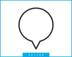 Talk bubble speech icon. Blank empty bubbles vector design elements. Chat on line symbol template. Dialogue balloon sticker silhouette.
