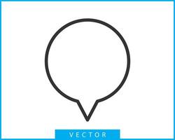 Talk bubble speech icon. Blank empty bubbles vector design elements. Chat on line symbol template. Dialogue balloon sticker silhouette.