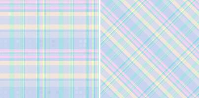 Texture textile tartan of background seamless fabric with a pattern vector plaid check. Set in rainbow colors. Trousers for women.