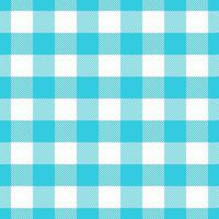 Group pattern background plaid, installing seamless texture fabric. Handmade check tartan textile vector in cyan and white colors.