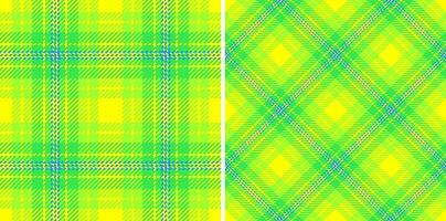 Plaid textile texture of check background seamless with a vector tartan pattern fabric.