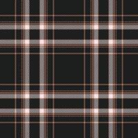 Plaid seamless pattern. Check fabric texture. Vector textile print.
