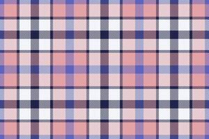 Plaid background, check seamless pattern in pink. Vector fabric texture for textile print, wrapping paper, gift card or wallpaper.
