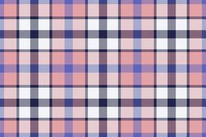 Plaid background, check seamless pattern in pink. Vector fabric texture for textile print, wrapping paper, gift card or wallpaper.