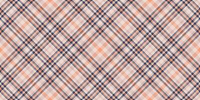 Front plaid pattern vector, fashioned textile texture seamless. Fancy tartan fabric background check in light and blue colors. vector