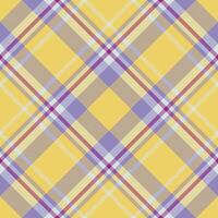 Plaid pattern vector. Check fabric texture. Seamless textile design for clothes, paper print. vector