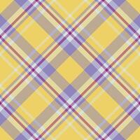 Plaid pattern vector. Check fabric texture. Seamless textile design for clothes, paper print. vector