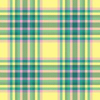 Vector background pattern of plaid textile fabric with a check tartan texture seamless.