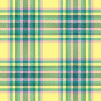 Vector background pattern of plaid textile fabric with a check tartan texture seamless.