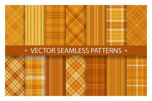 Tartan set pattern seamless plaid vector. Geometric background fabric texture. Modern check fashion template for textile print, wrapping paper, gift card, wallpaper flat design. vector
