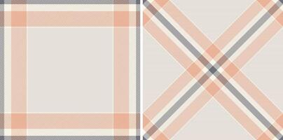 Plaid vector background of texture seamless pattern with a textile tartan check fabric. Set in warm colors for scrapbook layout ideas.